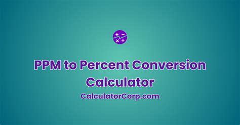 Image result for PPM Conversion Table
