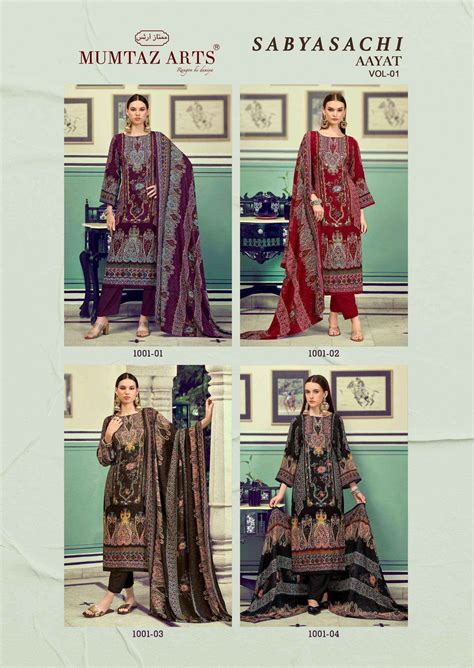 Mumtaz Arts Sabyasachi Aayat Vol 1 Viscose Dress Material Wholesale Surat