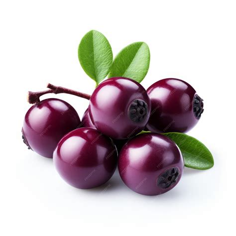 Dark purple kakia kiki berry fruit isolated on white background ...