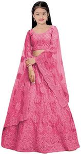 Rayasa Girls Lehenga Choli Ethnic Wear Embroidered Ghagra, Choli ...