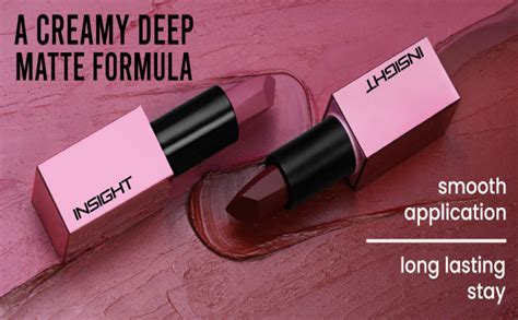 Buy INSIGHT Prime Matte Lipstick - 3.8g |Satin Matte Finish |All day ...