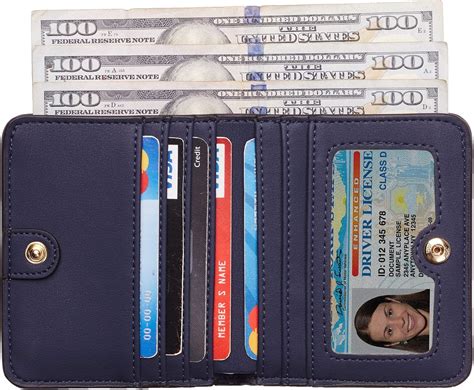 Buy Toughergun Womens Rfid Blocking Small Compact Bifold Luxury Genuine ...