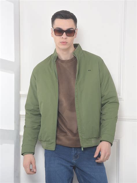 COBB SOLID GREEN MOCK COLLAR JACKET – Cobbitalyofficial