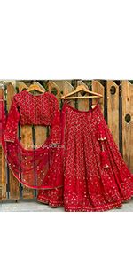 IYALAFAB Women's Georgette Semi Stitched Lehenga Choli In Light Green ...