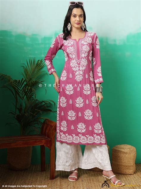 Chikankari Kurtis, Lucknow Chikan Kurta- Thechikanlabel