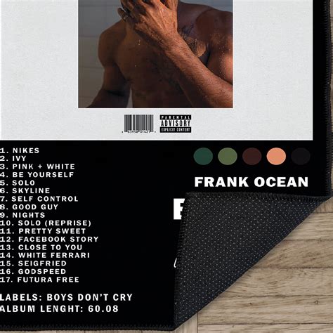 Frank Ocean Album Cover Rug, Album Cover Rug, Blonde Album Cover Rug ...