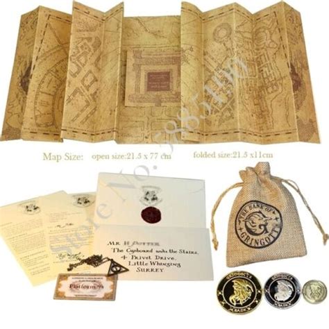Handmade Harry Potter Letter of Admission, Marauder's Map, India | Ubuy