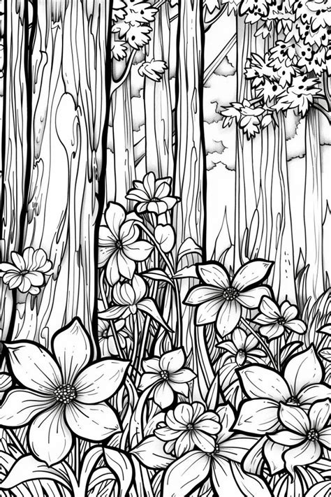 Nature Coloring Pages 的图像结果