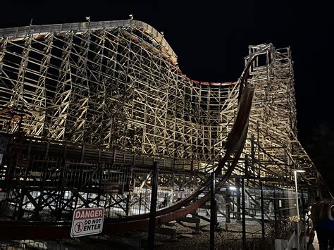 Walked onto this beast [Twisted Timbers at Kings Dominion] five times ...