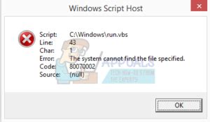 Image result for Windows Script Host Error at Startup