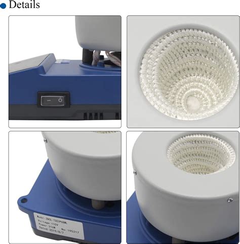 Buy BAOSHISHAN Digital Heating Mantle 50ml, Adjustable Stirring Heating ...