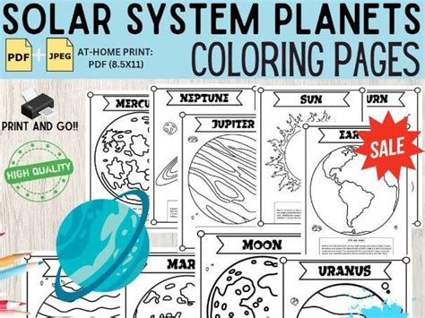 Solar System Planets Coloring Pages 的图像结果