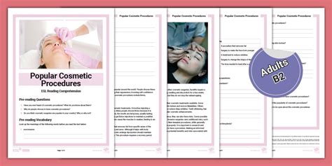 ESL Popular Cosmetic Procedures [Adults, B2] (teacher made)