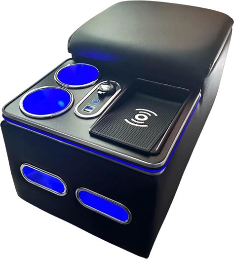 Center Console Armrest Organizer with Wireless Charging Phone Holder ...