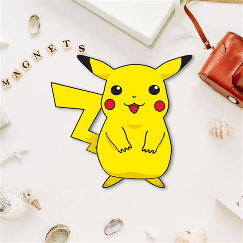 Pikachu Wooden Fridge Magnet – Bhai Please India
