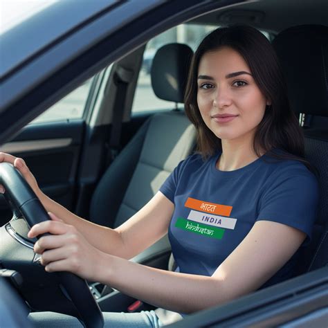 Bharat, India, Hindustan In Tiranga | Round Neck Unisex T-Shirt | Pure ...