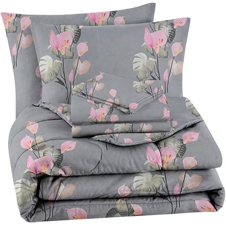 BSB HOME 300 GSM Cotton Rose Printed AC/All Season/Summer Comforter ...