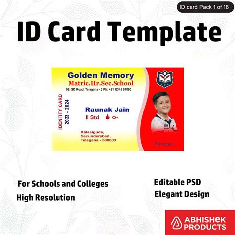 Mega Pack All ID Card Design 950+ Designs - 950+ PSD Photoshop File ...