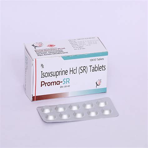 Proma sr - Isoxsuprine Hcl Tablets - Biomax Biotechnics Pvt. Ltd
