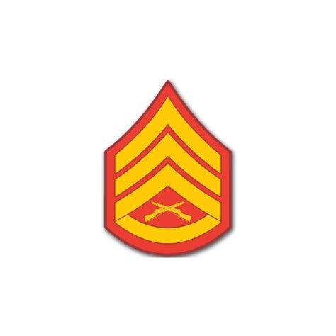 Buy USMC Rank Staff Sergeant Stripes Chevron Shaped Sticker (Military ...