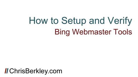 Image result for Bing Webmaster Tutorial