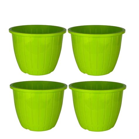 Amazon Brand - Umi Plastic Duro Flower Pot for Gardening, Indoor ...