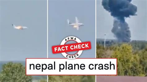 Fact Check: Scary video of nosediving aircraft with burning engine is ...
