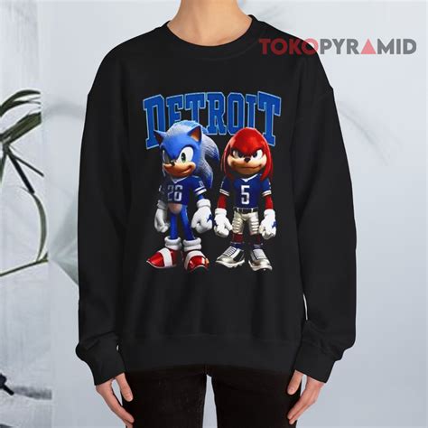 Sonic And Knuckles Detroit Lions Shirt - TokoPyramid