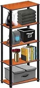 VARS DECOR Turn-N-Tube 5-Tier Compact Multipurpose Shelf Display Rack ...
