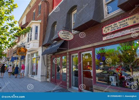 Magog Historic Downtown, Quebec, Canada Editorial Stock Photo - Image ...