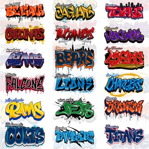 32 Graffity Style NFL T Shirt Designs – TeeGrapphics