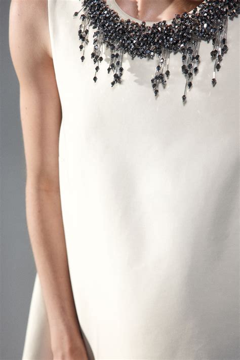 Embellished A-line dress - Cream - Ladies | H&M IN