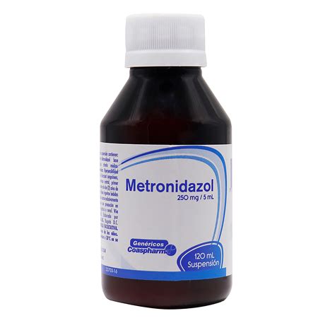 METRONIDAZOL 250MG/5ML FX120ML SUSP (COASPHARMA) - Ecofarma
