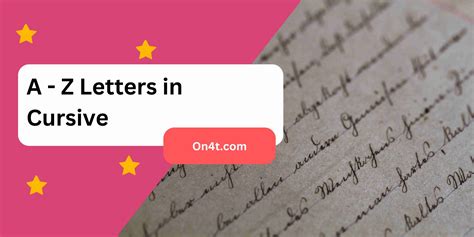 A - Z Letters in Cursive