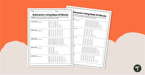 Image result for Subtraction Using 10 Base Blocks Website