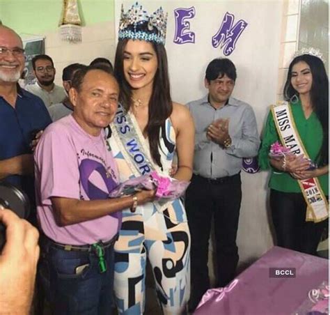 Manushi Chhillar spends time with leprosy patients