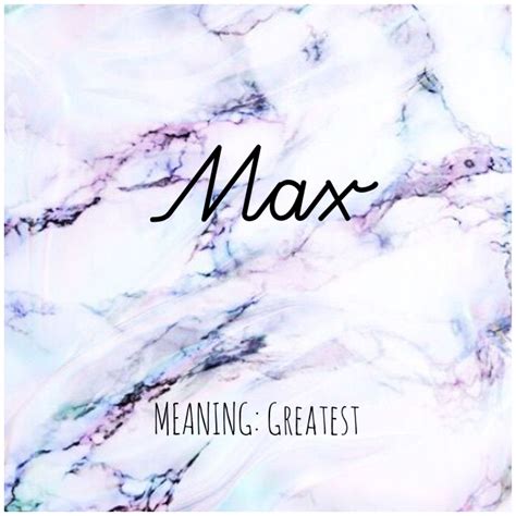 MAX #Names #Max #BabyNames | Names with meaning, Baby names and ...