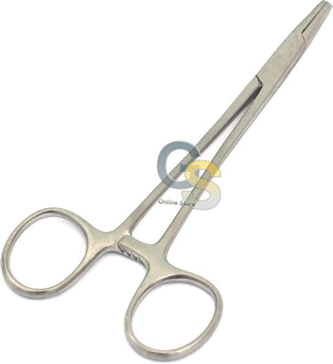 Buy G.S Stainless Steel BAUMGARTNER Needle Holder with Serrated Jaws 6 ...