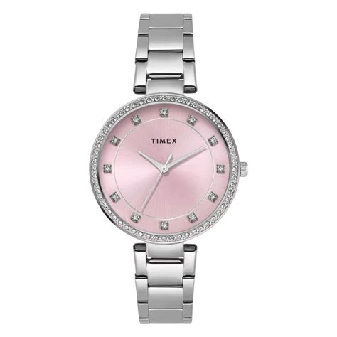 Timex Quartz Pink Round Dial Analog Women Watch TWEL18731 – Sai ...