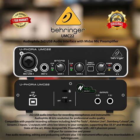 Image result for Behringer UMC22 Setup