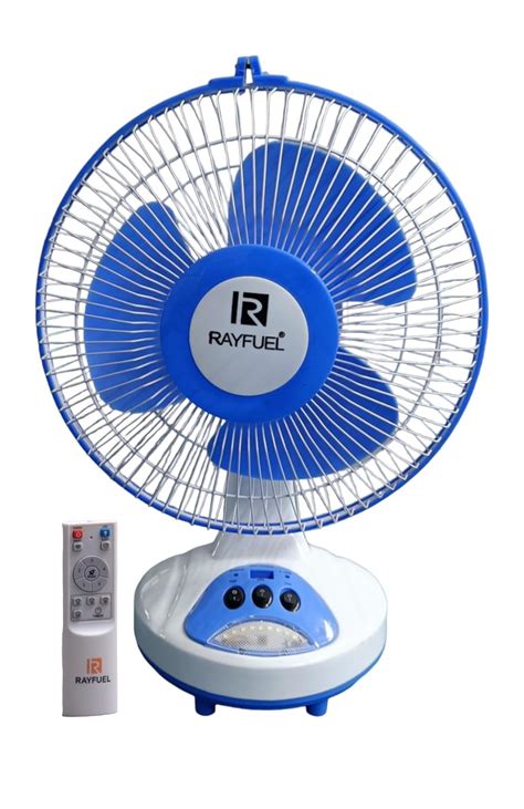 Buy RAYFUEL ENERCON ECO KING 300 BLDC Rechargeable Table Fan with LED ...