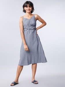 Tokyo Talkies Women Maxi Blue Dress - Buy Tokyo Talkies Women Maxi Blue ...