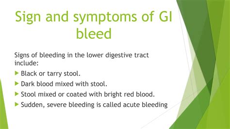 GI BLEED.pptx- introduction, definition, types, causes, signs and symptoms, diagnostic ...