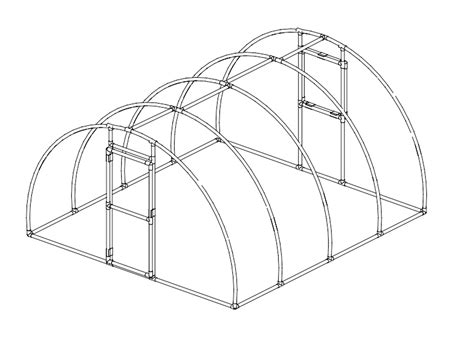 Arched Greenhouse Plans NEW 20 X 48 FT. GREENHOUSE, HIGH