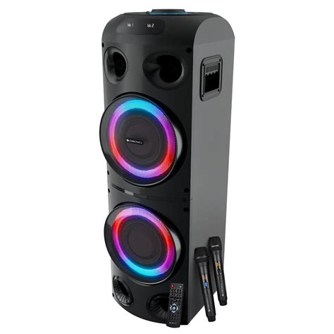 ZEBRONICS Knock Party DJ Speaker, 230W, Karaoke, Dual Wireless UHF Mic ...