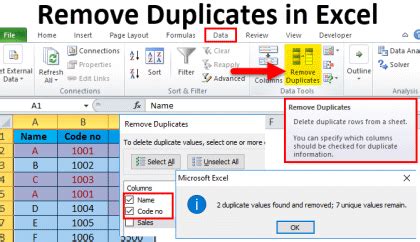 Image result for Remove Duplicates Excel