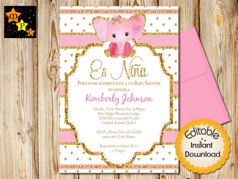 Fiesta Baby Shower Printable Invitations In Spanish