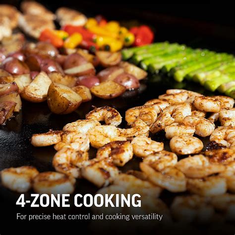 Char-Griller Flat Iron 4-Burner Gas Griddle with Lid | Academy