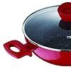 Buy Bergner Bellini+ Pressed Aluminium Non-Stick Kadhai with Glass Lid ...
