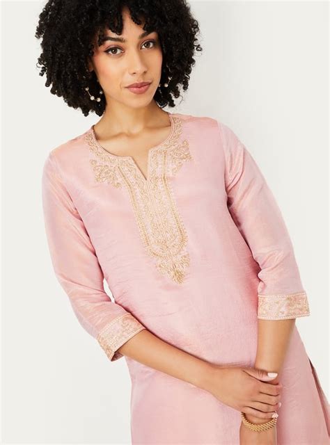 Buy Women Embroidered Straight Kurta Online at just Rs. 1499.0 ...